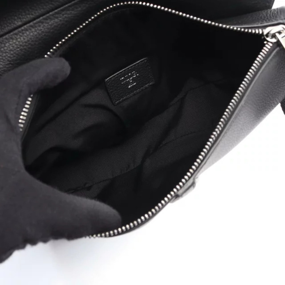 Dior Christian ERL Saddle Bag Waist Body Belt Bum Crossbody Leather Black - Picture 3 of 7